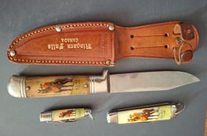 Set of 3 Vintage RCMP Knives from Sheffield