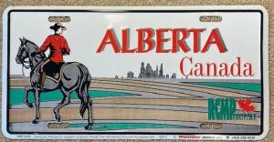 Vintage Alberta RCMP License Plate Gift