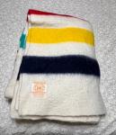 Hudson's Bay Vintage 4 Point Wool Blanket 86"x67