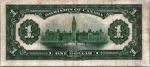 1917 Vintage Canadian One Dollar Banknote