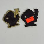 Vintage Canadian Mountie Enamel Fridge Magnets Set