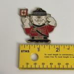 Vintage Canadian Mountie Enamel Fridge Magnets Set