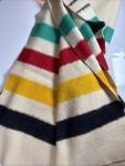Vintage 1930s Hudson Bay Company Wool Blanket