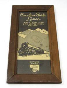 Framed 1942 Canadian Pacific Railway Brochure