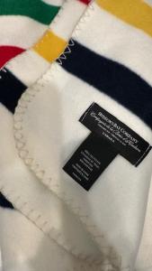 Hudson's Bay Striped Vintage Throw Blanket