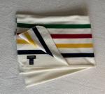 Hudson's Bay Striped Vintage Throw Blanket