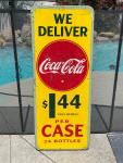 Vintage 1940s Canadian Coca-Cola Masonite Sign
