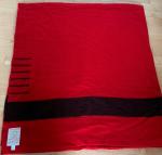 Hudson's Bay Red and Black Stripe Wool Blanket