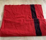 Hudson's Bay Red and Black Stripe Wool Blanket