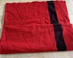 Hudson's Bay Red and Black Stripe Wool Blanket