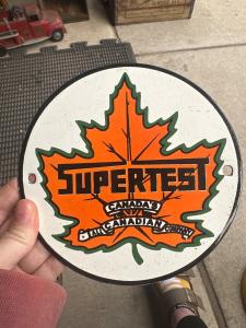 Round 6" Porcelain Supertest Canada Sign