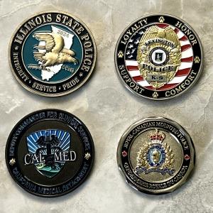 RCMP Original Challenge Coin Collection - 4 Coins