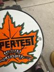Round 6" Porcelain Supertest Canada Sign