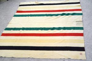 Hudson's Bay Vintage Wool Striped Blanket