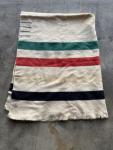 Hudson Bay Vintage Wool 4-Point Blanket 81x71