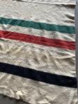 Hudson Bay Vintage Wool 4-Point Blanket 81x71