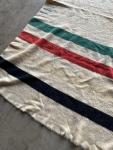 Hudson Bay Vintage Wool 4-Point Blanket 81x71