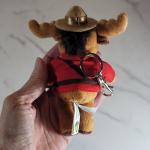 RCMP Sergeant Bullmoose Plush Keychain