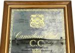 Vintage 1952 Canadian Club Whisky Bar Mirror