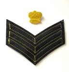 Vintage RCMP Sergeant Stripes Patches Set