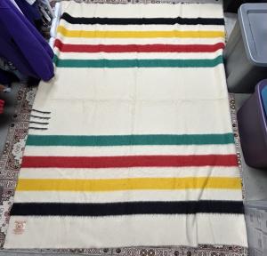 Hudson's Bay Company Vintage Wool Point Blanket 89"x71