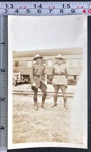 Vintage Canadian Mounties Railroad Cars Photo Snapshot