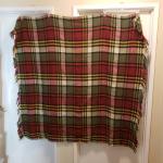 Hudsons Bay Wool Blend Plaid Throw Blanket