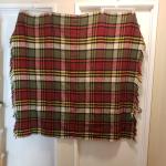 Hudsons Bay Wool Blend Plaid Throw Blanket
