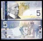2006 Canada Ice Skating Hockey $5 Banknote