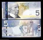 2006 Canada Ice Skating Hockey $5 Banknote