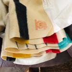 Hudsons Bay Vintage Striped Wool Blanket 90x70”
