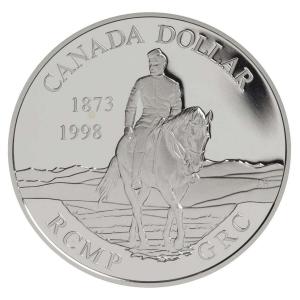 1998 RCMP Mounted Police Vintage Silver Dollar