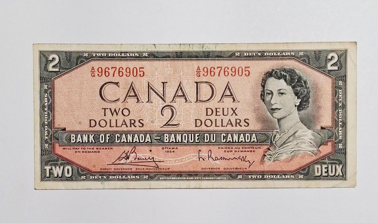 1954 Canada Two Dollar Bill