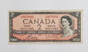 1954 Canada Two Dollar Bill
