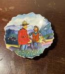 RCMP Mountie and Cowboy Vintage Porcelain Dish