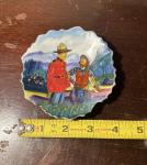 RCMP Mountie and Cowboy Vintage Porcelain Dish