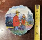 RCMP Mountie and Cowboy Vintage Porcelain Dish