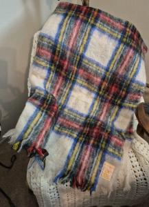 Hudson’s Bay Vintage Multicolor Plaid Mohair-Wool Throw