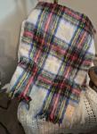 Hudson’s Bay Vintage Multicolor Plaid Mohair-Wool Throw