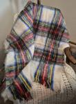 Hudson’s Bay Vintage Multicolor Plaid Mohair-Wool Throw