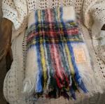 Hudson’s Bay Vintage Multicolor Plaid Mohair-Wool Throw
