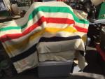 Vintage Hudson Bay 4-Point Wool Blanket