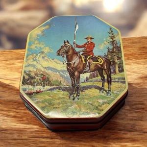Horner Canadian Mountie Vintage Collectible Tin