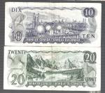 Vintage Bank of Canada Notes Lot - 5 Pieces