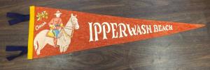 Vintage 1960s Ipppwash Beach RCMP Pennant Banner