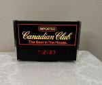 Canadian Club Whiskey Lighted Sign with Clock