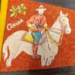 Vintage 1960s Ipppwash Beach RCMP Pennant Banner