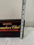 Canadian Club Whiskey Lighted Sign with Clock