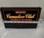 Canadian Club Whiskey Lighted Sign with Clock