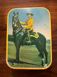 Vintage Canadian Mountie Tin Sign